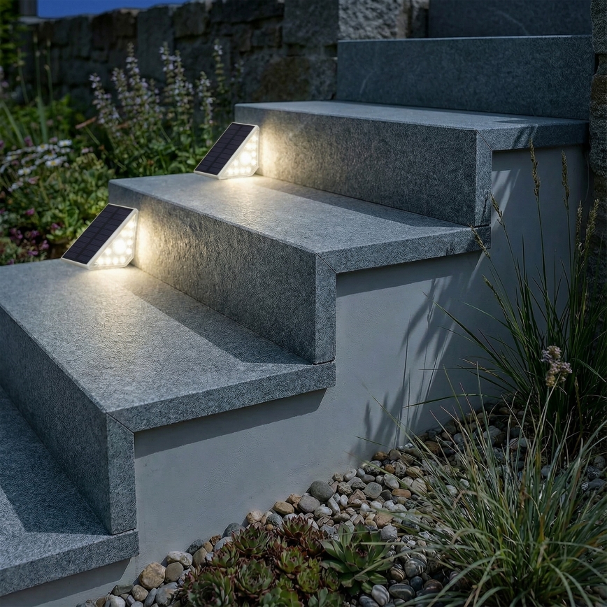 LED Solární svítidlo se senzorem ARI LED/4,5W/3,7V 600 mAh IP44 bílá
