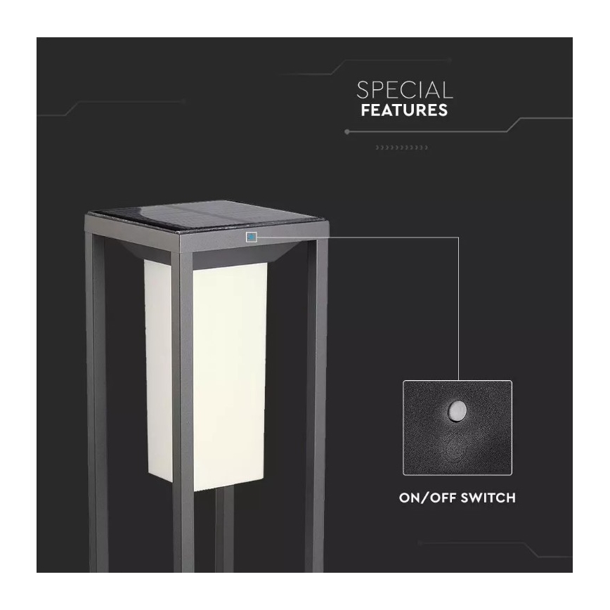LED Solární svítidlo se senzorem SAMSUNG CHIP LED/2W/3,7V IP65