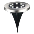 LED Solární svítidlo SOLLY LED/1,2V 6500K pr. 11,5 cm 300 mAh IP44 chr