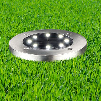 LED Solární svítidlo SOLLY LED/1,2V 6500K pr. 11,5 cm 300 mAh IP44 chr