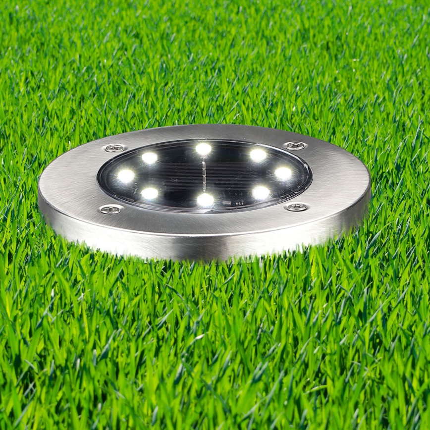 LED Solární svítidlo SOLLY LED/1,2V 6500K pr. 11,5 cm 300 mAh IP44 chr