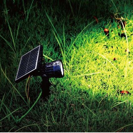 LED Solární svítidlo SPIKE LED/2W/5,5V IP65 3000K 1200 mAh