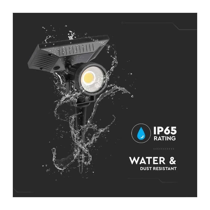 LED Solární svítidlo SPIKE LED/2W/5,5V IP65 4000K