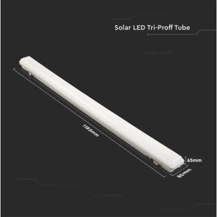 LED Stmívatelné solární technické svítidlo se senzorem LED/25W/230V 3000K/4000K/6400K IP65 + dálkové ovládání