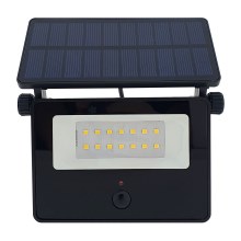 LED Solární venkovní reflektor se senzorem LED/2W/3,7V 4200K IP44