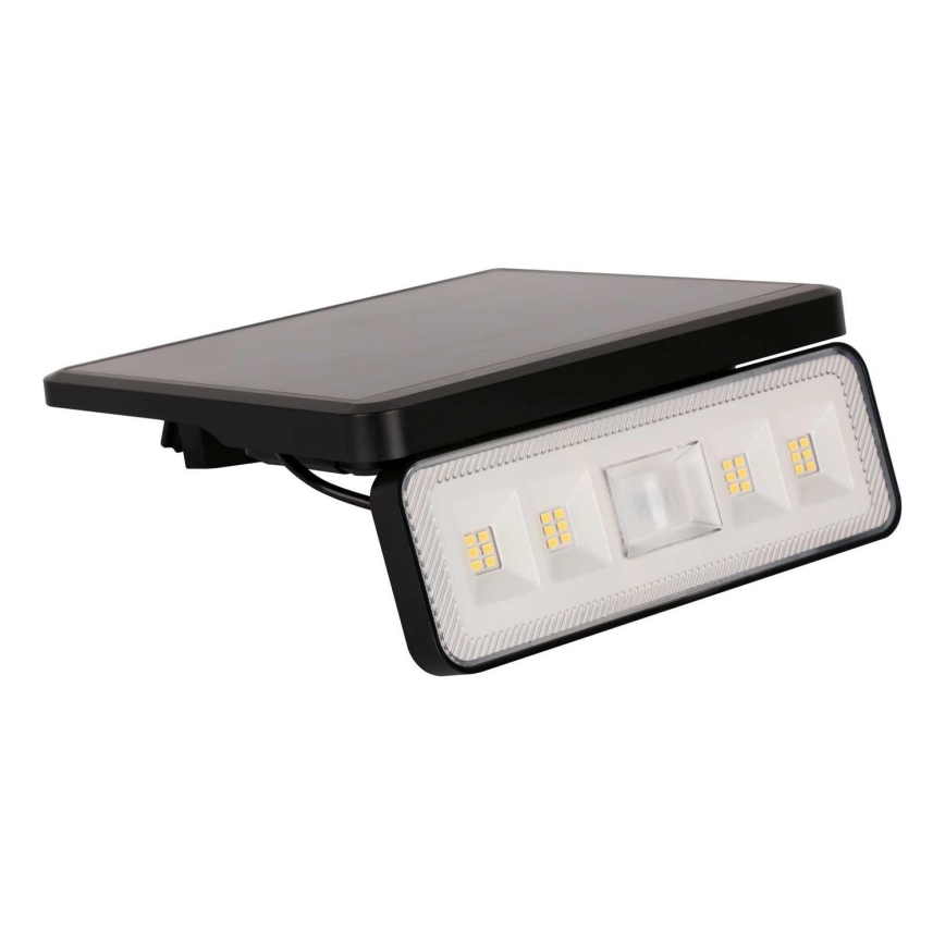 LED Solární venkovní reflektor se senzorem LED/8W/3,7V 2000 mAh IP54 černá