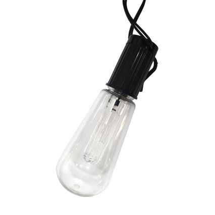 LED Solární venkovní řetěz 10xLED/1,2V 300 mAh 2,2 m IP44