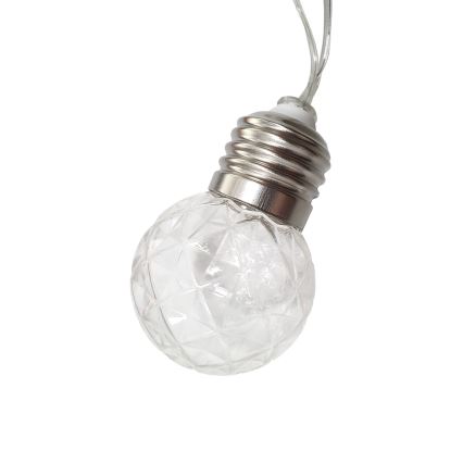 LED Solární venkovní řetěz 10xLED/1,2V 300 mAh 2,2 m IP44