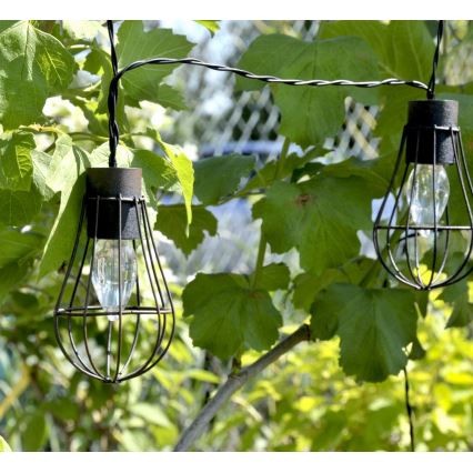 LED Solární venkovní řetěz 10xLED/1,2V 300 mAh 3,8 m IP44