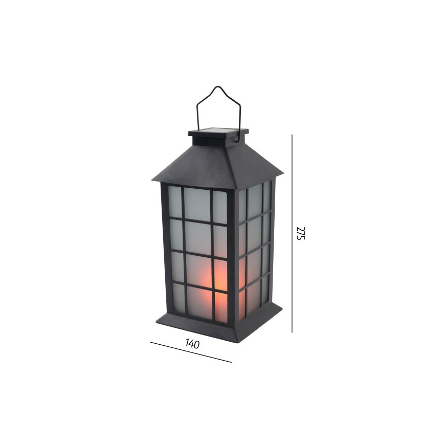 LED Solární závěsné svítidlo se senzorem CANDELIO MILKY LED/1xAA 1600K IP44 200 mAh