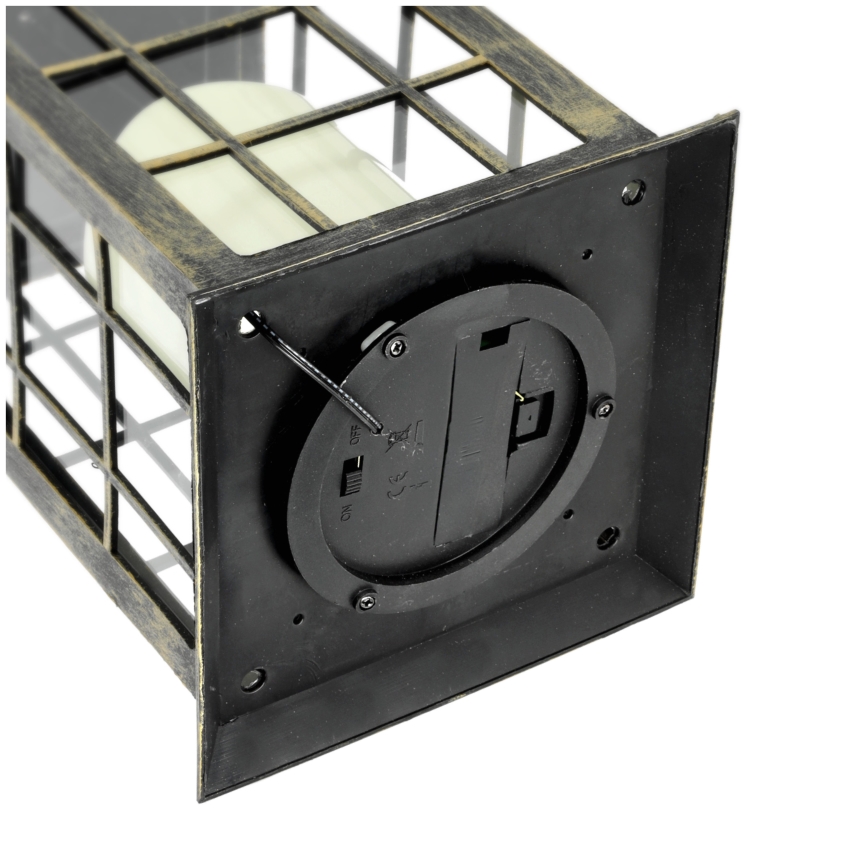 LED Solární závěsné svítidlo LED/0,02W/1,2V 1xAA 2700K IP44 200 mAh patina