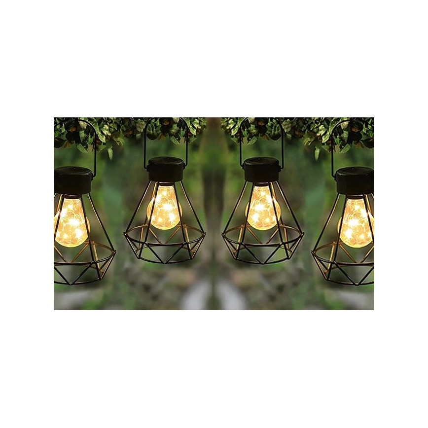 LED Solární závěsné svítidlo se senzorem LED/0,1W/1,2V 600 mAh pr. 13 cm