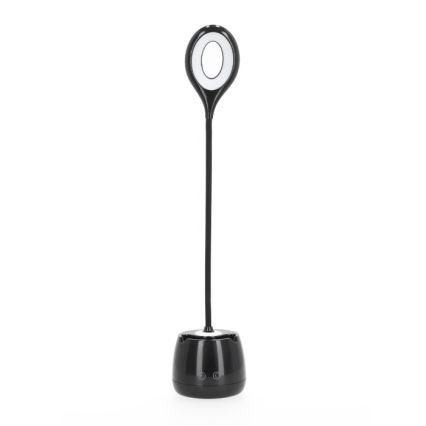 LED Stmívatelná flexibilní nabíjecí stolní lampa LUSIA LED/5W/5V 3000/4000K 1200 mAh černá
