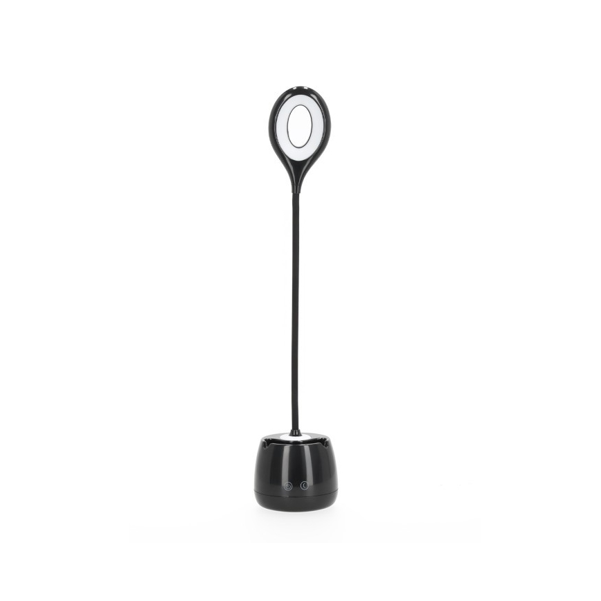 LED Stmívatelná flexibilní nabíjecí stolní lampa LUSIA LED/5W/5V 3000/4000K 1200 mAh černá