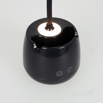 LED Stmívatelná flexibilní nabíjecí stolní lampa LUSIA LED/5W/5V 3000/4000K 1200 mAh černá