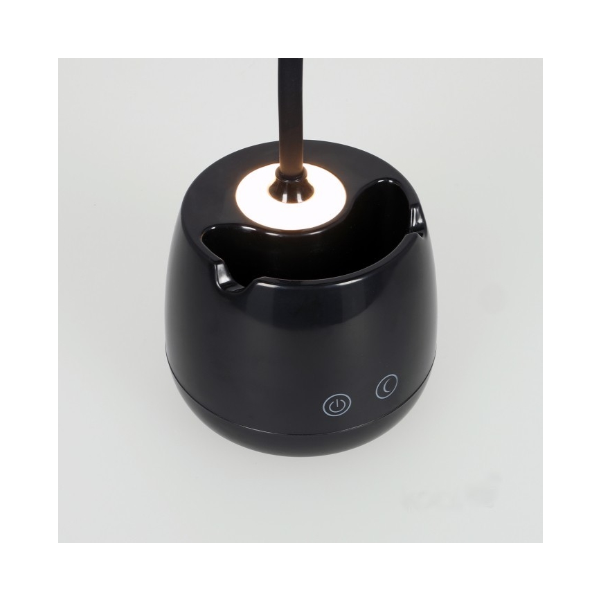 LED Stmívatelná flexibilní nabíjecí stolní lampa LUSIA LED/5W/5V 3000/4000K 1200 mAh černá