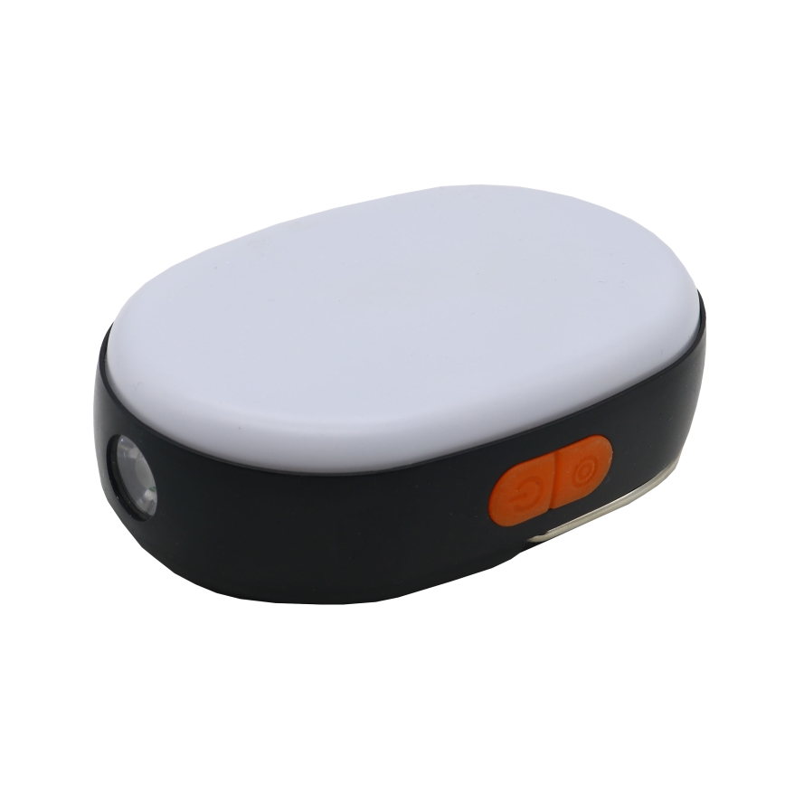 LED Stmívatelná nabíjecí lampa s funkcí powerbanky K4 LED/1W/5V 3000-6500K IPX4 4000 mAh černá