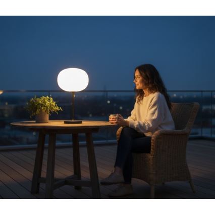 LED Stmívatelná nabíjecí venkovní stolní lampa VENEZIA LED/2W/5V 2700K IP54 4000 mAh černá