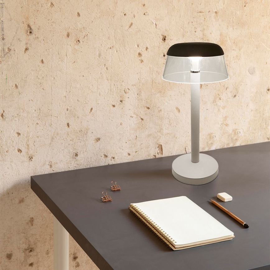 LED Stmívatelná nabíjecí dotyková stolní lampa LED/3W/5V 3000-6000K 1800 mAh bílá