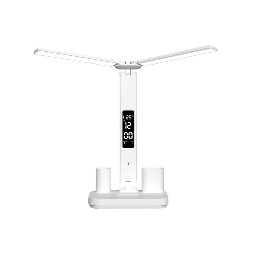 LED Stmívatelná nabíjecí stolní lampa NOBLITE P LED/5W/5V 3000/4000/6000K 2200 mAh bílá