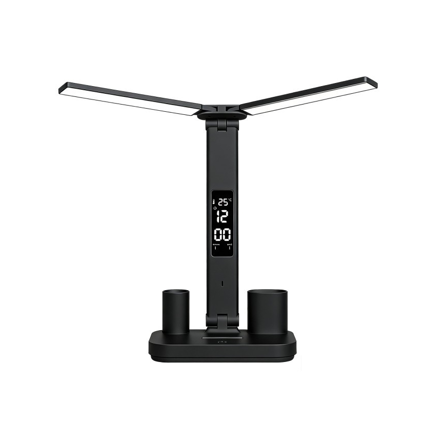 LED Stmívatelná nabíjecí stolní lampa NOBLITE P LED/5W/5V 3000/4000/6000K 2200 mAh černá