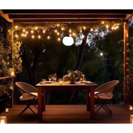 LED Stmívatelné nabíjecí venkovní svítidlo VENEZIA LED/1,5W/5V 2500K IP54 2600 mAh černá
