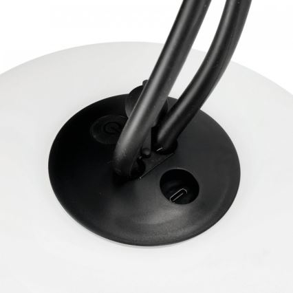 LED Stmívatelné nabíjecí venkovní svítidlo VENEZIA LED/1,5W/5V 2500K IP54 2600 mAh černá