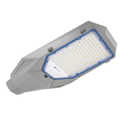 LED Stmívatelná pouliční lampa se soumrakovým senzorem a solárním panelem LED/200W/20000 mAh 6500K IP65 šedá