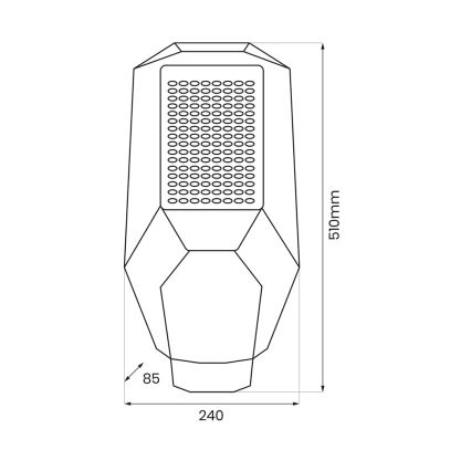 LED Stmívatelná pouliční lampa se soumrakovým senzorem a solárním panelem LED/200W/20000 mAh 6500K IP65 šedá