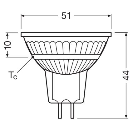 LED Stmívatelná reflektorová žárovka MR16 GU5,3/5,3W/12V 4000K 36° CRI 97 - Ledvance