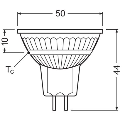 LED Stmívatelná reflektorová žárovka MR16 GU5,3/6,6W/12V 3000K 36° CRI 97 - Ledvance