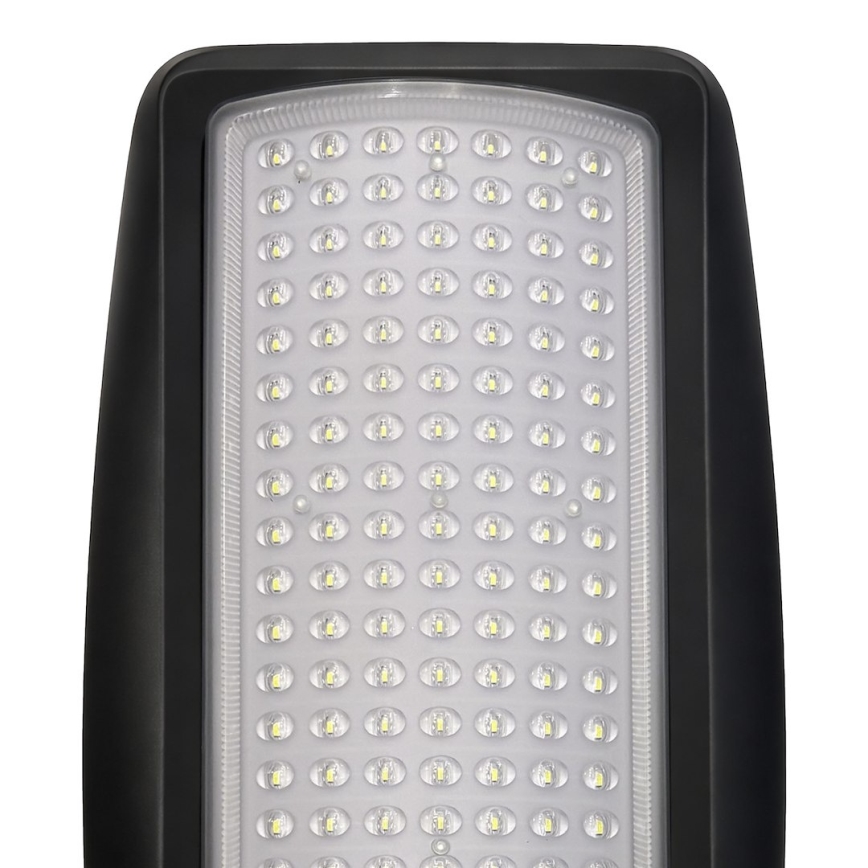 LED Stmívatelná solární pouliční lampa se senzorem VENICE LED/100W/3,2V 6000 mAh IP65 černá + dálkové ovládání