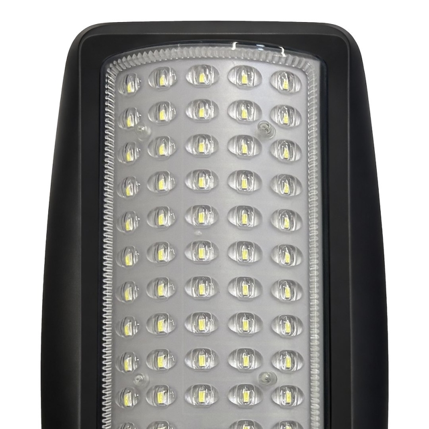 LED Stmívatelná solární pouliční lampa se senzorem VENICE LED/50W/3,2V 4000 mAh IP65 černá + dálkové ovládání