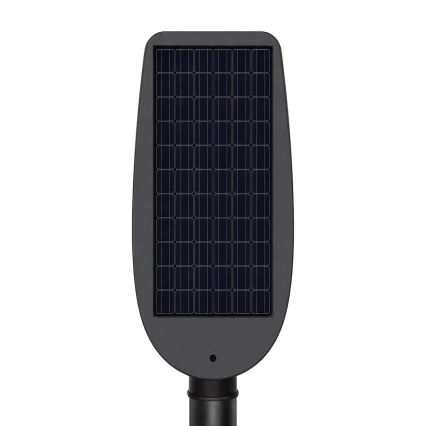 LED Stmívatelná solární pouliční lampa se senzorem VENICE LED/50W/3,2V 4000 mAh IP65 černá + dálkové ovládání