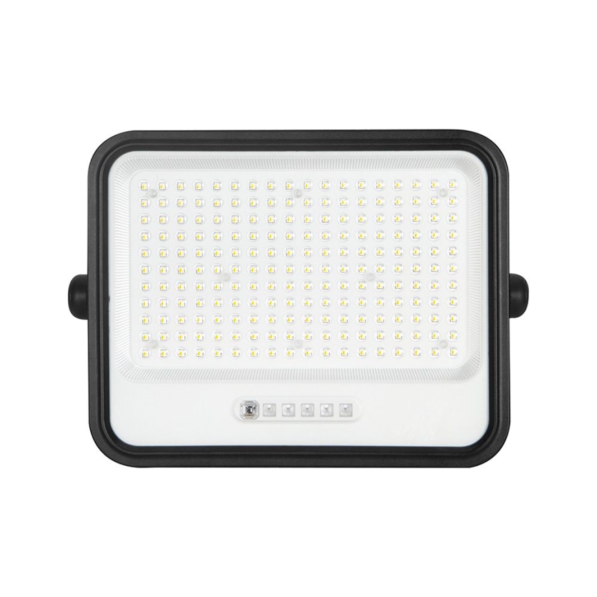 LED Stmívatelný solární reflektor LED/400W/3,2V 2000-8000K IP65 20000 mAh černá + dálkové ovládání