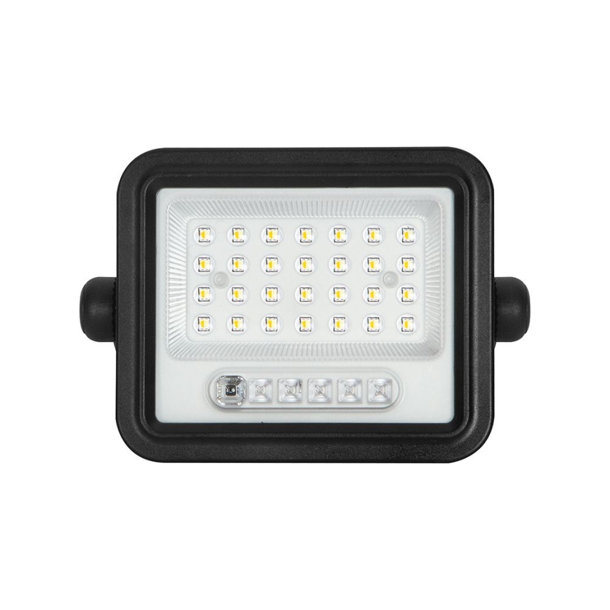 LED Stmívatelný solární reflektor LED/50W/3,2V 2000-8000K IP65 3800 mAh černá + dálkové ovládání