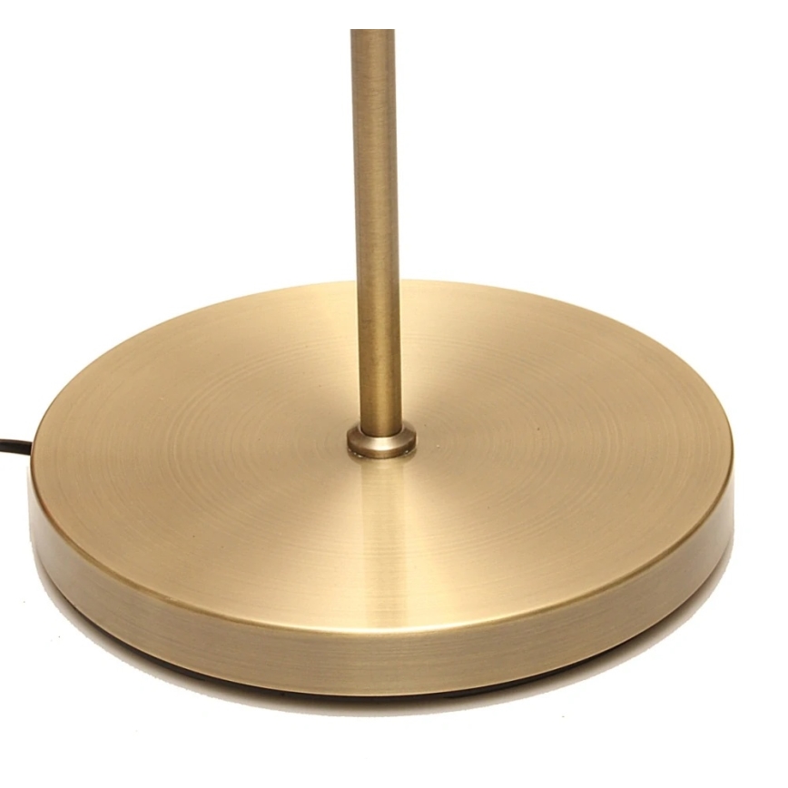 LED Stmívatelná stojací lampa NORA LED/25W/230V 2200/3000/4000K + LED/5W 3000K zlatá + dálkové ovládání