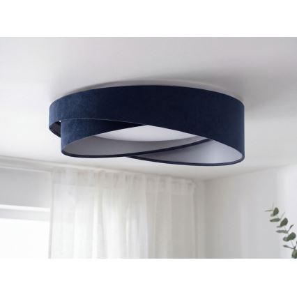 LED Stmívatelné stropní svítidlo SMART GALAXY MODERN LED/24W/230V 3000-6500K pr. 55 cm modrá/stříbrná + dálkové ovládání