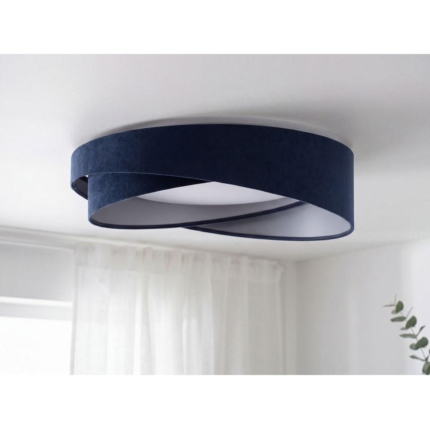 LED Stmívatelné stropní svítidlo SMART GALAXY MODERN LED/24W/230V 3000-6500K pr. 55 cm modrá/stříbrná + dálkové ovládání