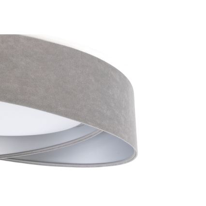 LED Stmívatelné stropní svítidlo SMART GALAXY MODERN LED/24W/230V 3000-6500K pr. 55 cm šedá/stříbrná + dálkové ovládání