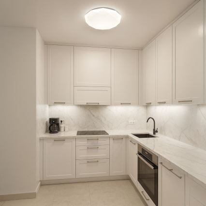 LED Stmívatelné stropní svítidlo HEX LED/72W/230V 3000-6000K pr. 50 cm bílá + dálkové ovládání