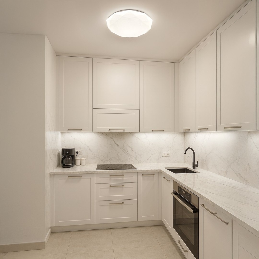 LED Stmívatelné stropní svítidlo HEX LED/72W/230V 3000-6000K pr. 50 cm bílá + dálkové ovládání