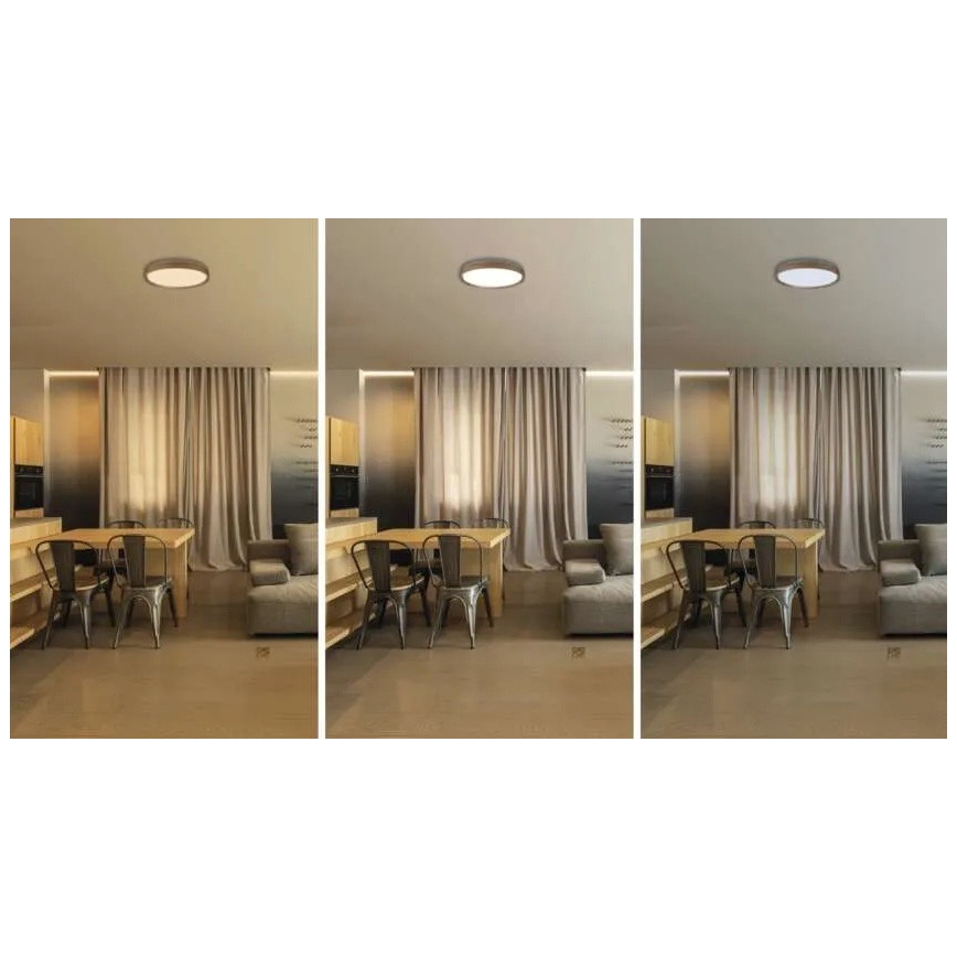 LED Stmívatelné stropní svítidlo ILVI LED/30W/230V 2700-6500K pr. 40 cm béžová + dálkové ovládání