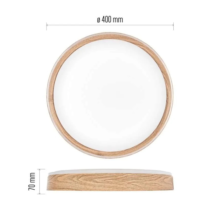 LED Stmívatelné stropní svítidlo ILVI LED/30W/230V 2700-6500K pr. 40 cm béžová + dálkové ovládání