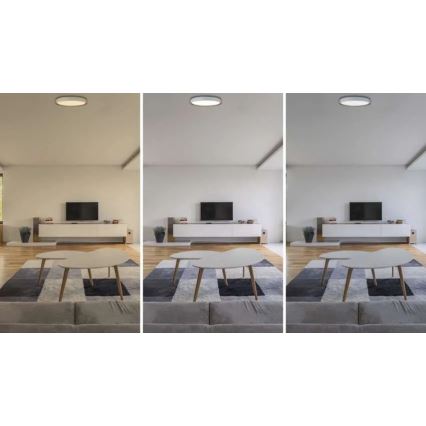 LED Stmívatelné stropní svítidlo ILVI LED/30W/230V 2700-6500K pr. 40 cm bílá/béžová + dálkové ovládání