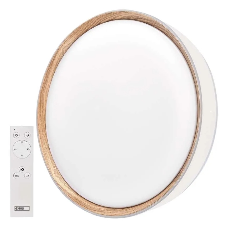 LED Stmívatelné stropní svítidlo ILVI LED/30W/230V 2700-6500K pr. 40 cm bílá/béžová + dálkové ovládání