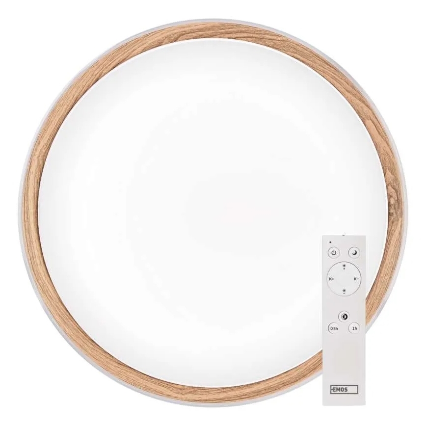 LED Stmívatelné stropní svítidlo ILVI LED/30W/230V 2700-6500K pr. 40 cm bílá/béžová + dálkové ovládání