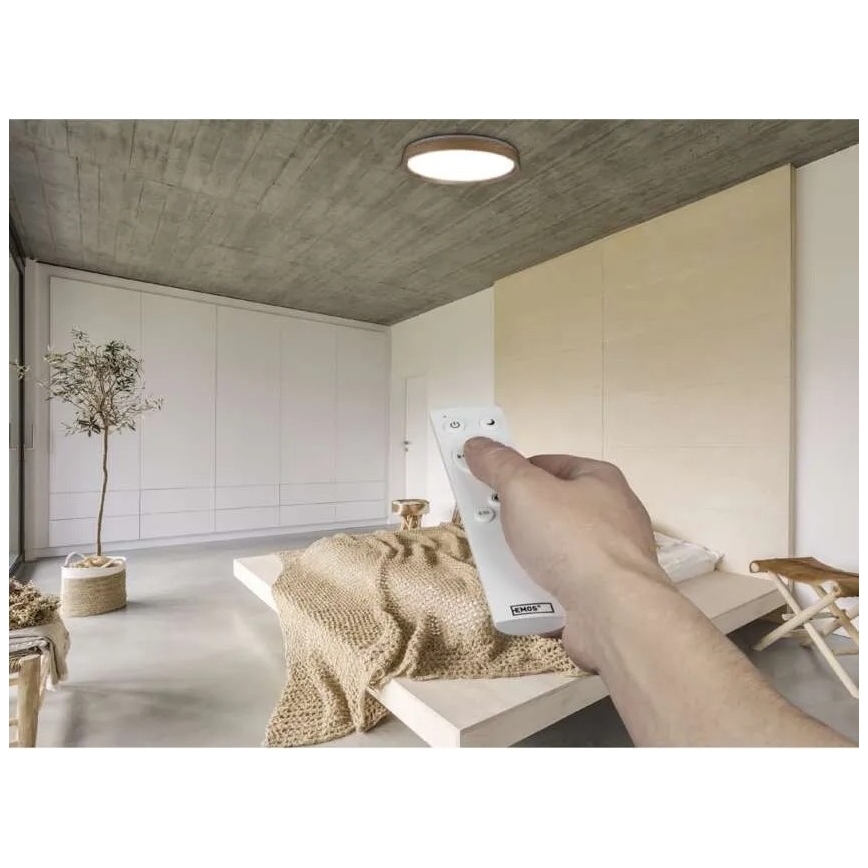 LED Stmívatelné stropní svítidlo ILVI LED/45W/230V 2700-6500K pr. 50 cm béžová + dálkové ovládání