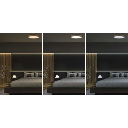 LED Stmívatelné stropní svítidlo ILVI LED/45W/230V 2700-6500K pr. 50 cm béžová + dálkové ovládání