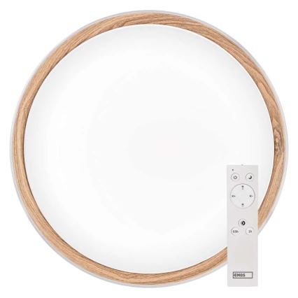 LED Stmívatelné stropní svítidlo ILVI LED/45W/230V 2700-6500K pr. 50 cm bílá/béžová + dálkové ovládání